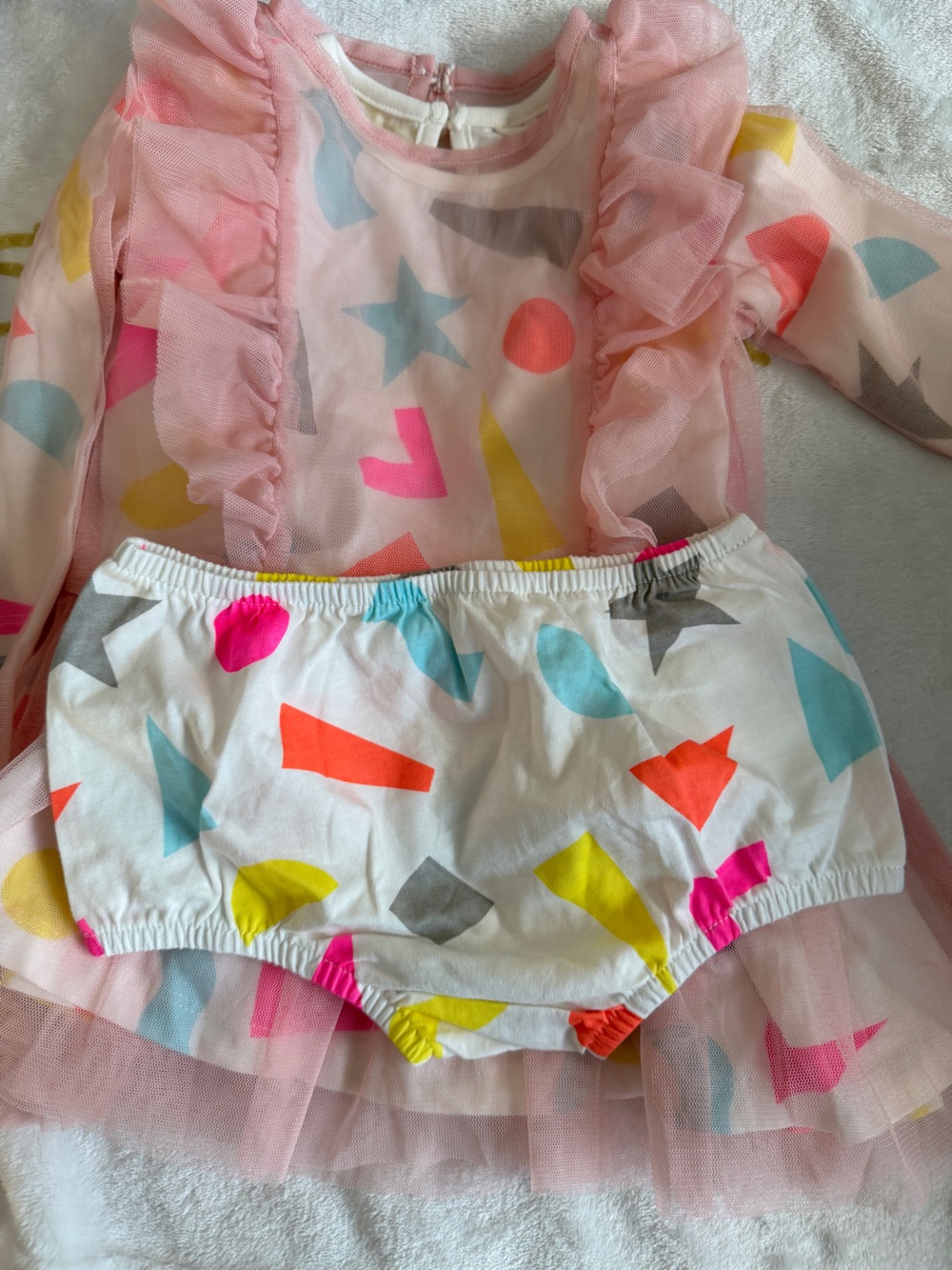 NWOT Stella McCartney Kids tulle dress with matching diaper cover - 12M - Picture 3 of 6